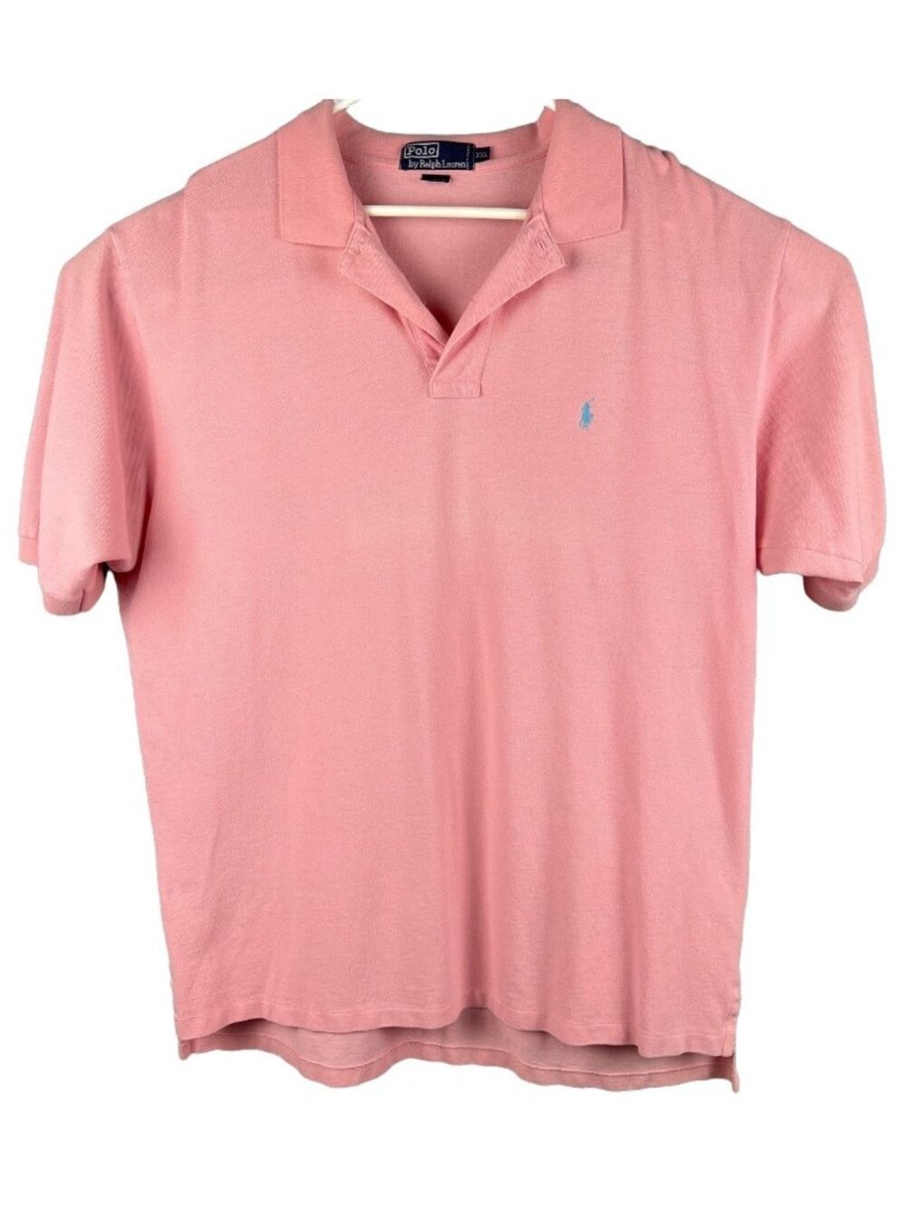 Polo Ralph Lauren Mens Pink Cotton Short Sleeve Polo Shirt XXL